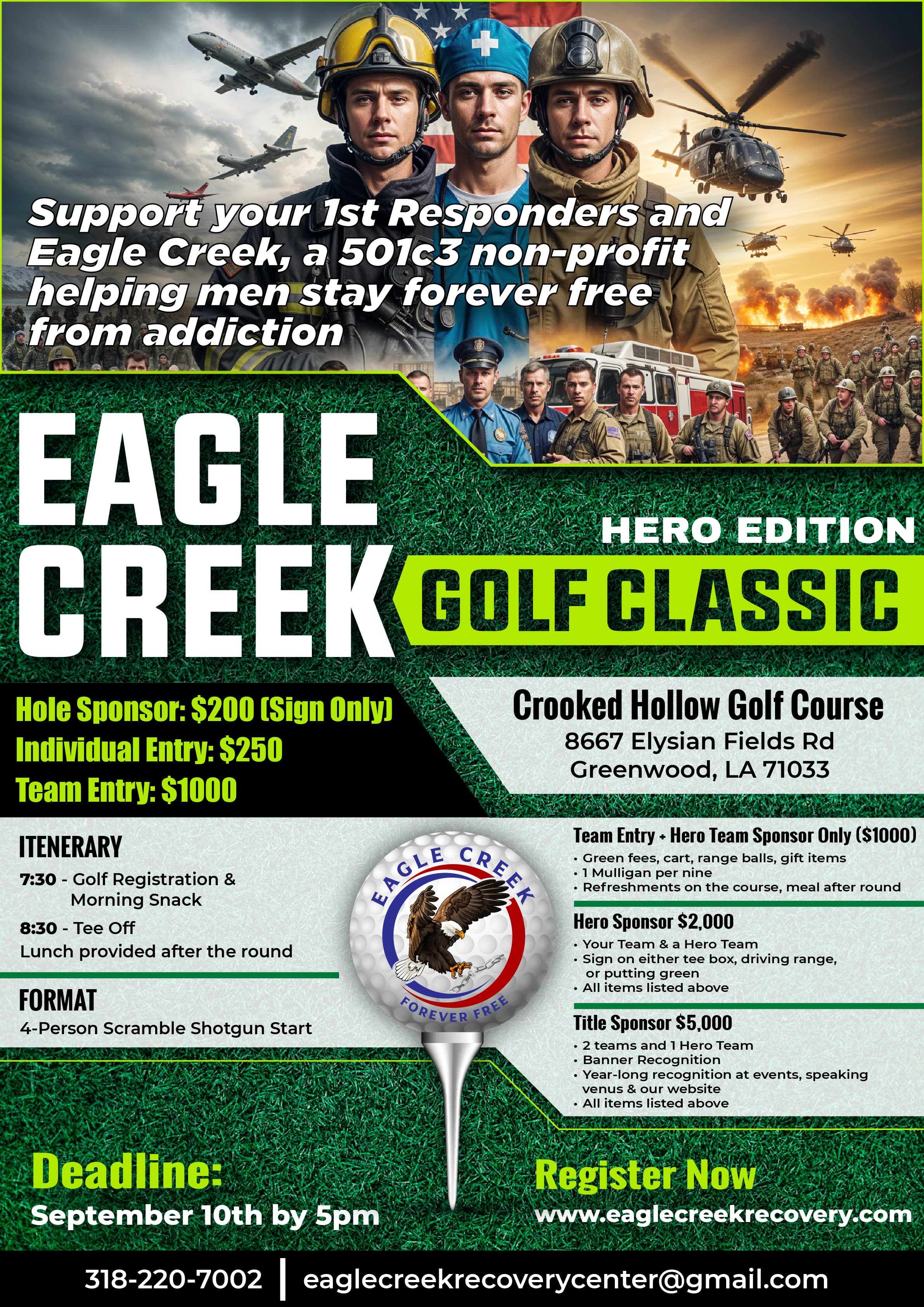 Eagle Creek Golf Classic Event Flyer